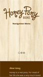 Mobile Screenshot of honeyponybooks.com