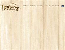Tablet Screenshot of honeyponybooks.com